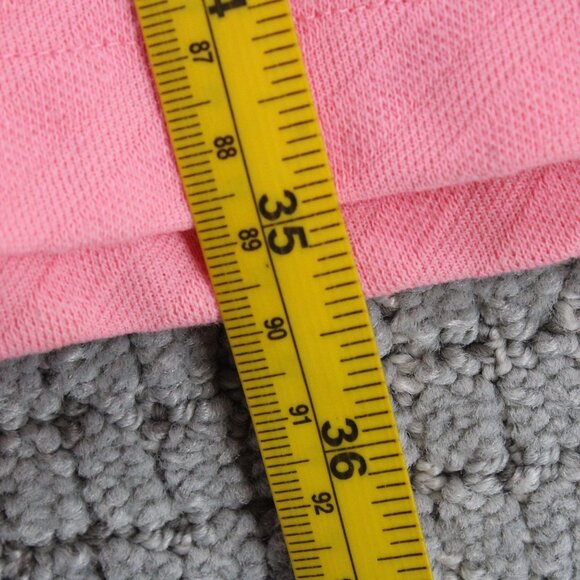 Stan Herman Terry Short Sleeve Zip Short Robe Womens Large L Pink Solid Full Zip - Picture 10 of 10